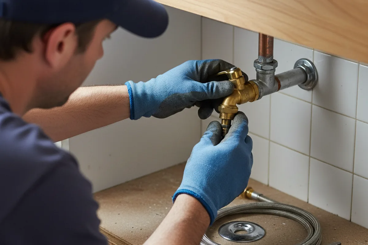 Shutoff valve and fitting work during Faucet and Fixture Repair in Ashland